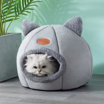 AOXIN Tempat Tidur Hewan Peliharaan Kucing Cat House Size XL - HTC01 - Gray