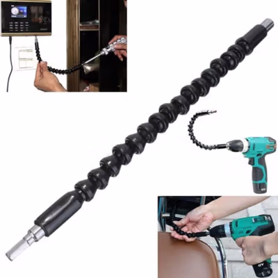 Ekstensi Kepala Obeng Fleksibel 1/4 Inch 290mm - HT566 - Black