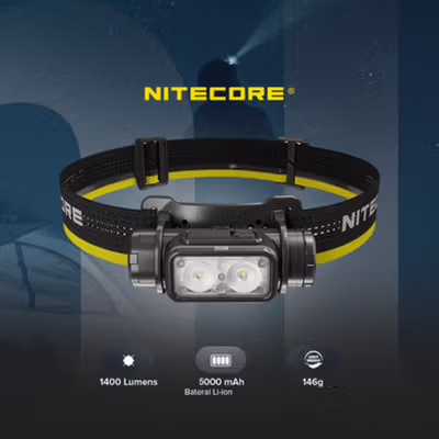 NITECORE Senter Kepala Headlamp LED IP68 1400 Lumens - NU50 - Black