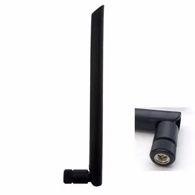 CDSENET Antena Router WiFi Dual Band 2.4GHz 5GHz 6dBi SMA Male - Black