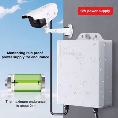 SHOOCAM Mini UPS Power Supply Backup 3600mAh for CCTV Router Alarm - QX-2318B - Gray