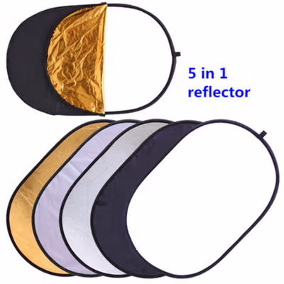 TaffSTUDIO Reflektor Cahaya Fotografi Studio 5in1 Diffuser 60x90cm - CY-6951 - Black