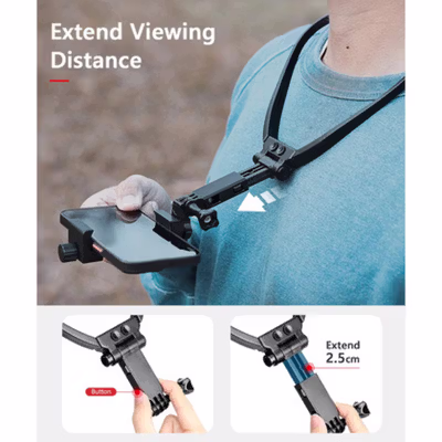 VAMSON Neck Holder Mount Bluetooth Remote Kalung Leher GoPro - VP446 - Black — gambar 1