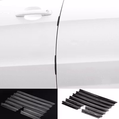 CHEZHIWANG Car Door Bumper Pelindung Pintu Mobil 8 PCS - HT-001 - Black
