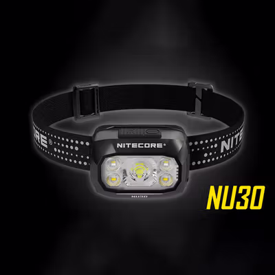 NITECORE Senter Kepala Headlamp LED Triple Output IP66 500 Lumens - NU30 - Black — gambar 1