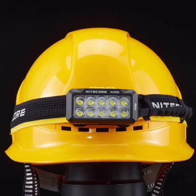 NITECORE Senter Kepala Headlamp LED UHE Dual Output IP68 2000 Lumens - HU2000 - Black — gambar 1