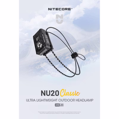 NITECORE Senter Kepala Headlamp LED Lightweight IP66 360 Lumens - NU20 Classic - Black — gambar 1