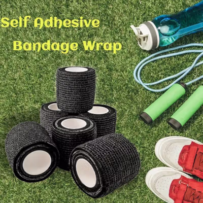COYOCO Sport Tape Kinesiology Perban Plester Otot Medical 5cmx4.5M - C103 - Black