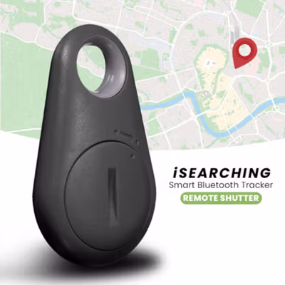iSearching Smart Tag Bluetooth Tracker Airtag Key Finder Shutter - Black