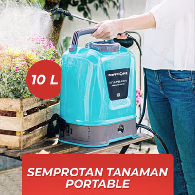 TaffHOME KNAPSACK Semprotan Tanaman Portable Electric Sprayer 10L - YP-12V2.6AH - Blue