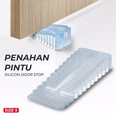 TaffHOME Penahan Pintu Silikon Ganjalan Door Stopper Size S - T01 - Transparent