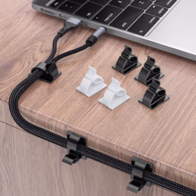 ALBOYI Klip Kabel Tempel Universal Adjustable Cable Clip Holder 50 PCS - DS506 - Black