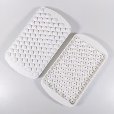 DUMO Cetakan Es Batu Jelly Bulat 104 Grid Ice Cube Tray BPA Free - DM418 - White