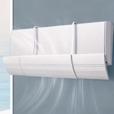 HCooker Cover Angin AC Adjustable Windshield Deflector - HC0794 - White