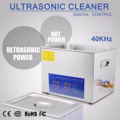 VEVOR Pembersih Perhiasan Ultrasonic Cleaning Machine 180W 6L - KZ-D6 - Silver