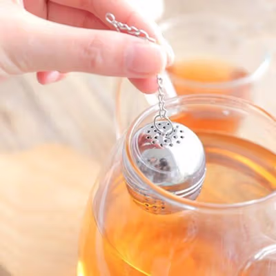 WINFRED Saringan Teh Bumbu Rempah Stainless Steel Reusable Filter - WF4 - Silver