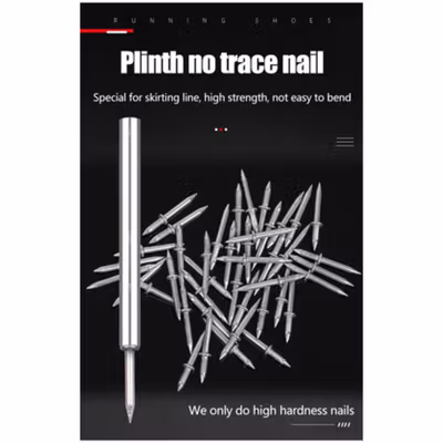 ISFRIDAY Paku Dua Arah Kepala Ganda Skirting Seamless Nail 100 PCS - FR01 - Silver