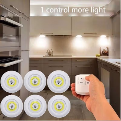 CANSHUO Lampu Mini LED Multifungsi Night Lamp Cool White 4.5V 3W 6 PCS - TD001 - White