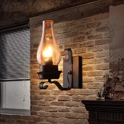 MOTHY Fitting Lampu Dinding Hias Rumah Indoor Nordic 250V E27 - M27 - Black