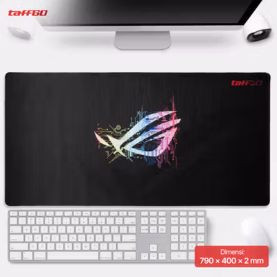TaffGO Gaming Mouse Pad XL Desk Mat 790x400x2mm - RO71 - No Color