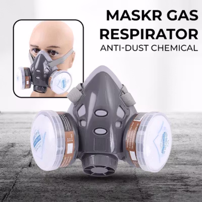 ASL Masker Gas Respirator Lab Mask Anti Virus Half Face 308 Plus - SF02 - No Color