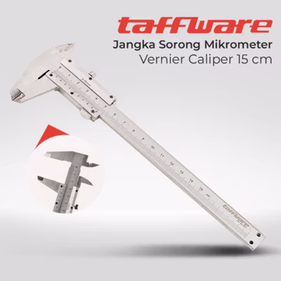 Taffware Jangka Sorong Sigmat Vernier Caliper Micrometer 15cm - JIG-RE0150 - Silver