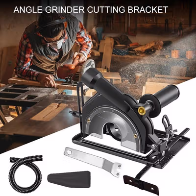 Taffware Stand Gerinda Tangan Adjustable 45 Bevel Saw 100-125mm - DH22 - Black — gambar 1
