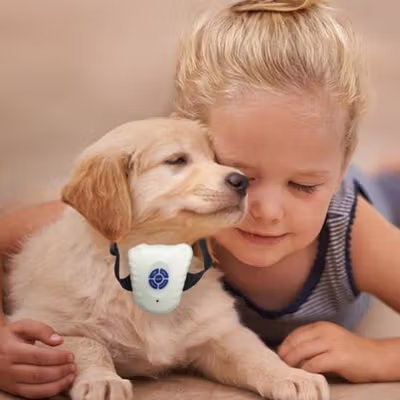 BarkSTOP Kalung Latih Anjing Ultrasonic Dog Anti Bark Stop Collar - CSH-B005 - White