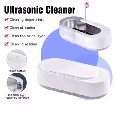 EraClean Mesin Pembersih Perhiasan Ultrasonic Sterilizer Box 270ml 10W - GA03 - White — gambar 1