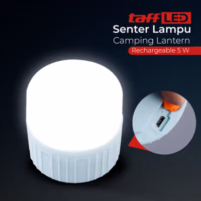 TaffLED Lampu Camping Tenda Gantung Waterproof 150 Lumens 800mAh - 511 - White