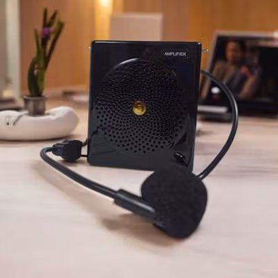 Burt-s Speaker Pinggang Microphone Bluetooth Amplifier Wired - S61 - Black — gambar 1