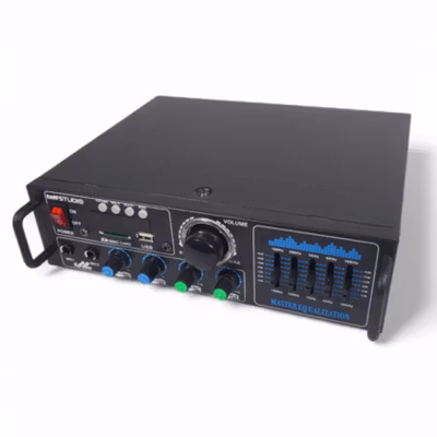 TaffSTUDIO Audio Amplifier Bluetooth LED Display HiFi USB 160W - AV-016BT - Black