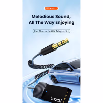 Toocki Audio Bluetooth Receiver Adapter 5.1 USB AUX Anti Delay - TBT01-YS01 - Black