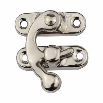 DROFOSREW Kunci Pengait Peti Buckle Hook Box 10 PCS Left Hook - DR-10 - Silver