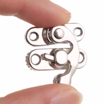 DROFOSREW Kunci Pengait Peti Buckle Hook Box 10 PCS Right Hook - DR-10 - Silver