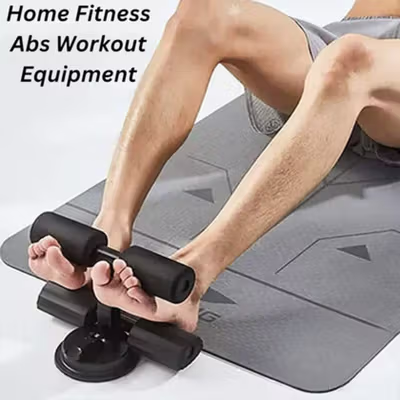 Flyfan Alat Bantu Sit Up Stand Fitness Adjustable Stainless Steel - FN-1003 - Black