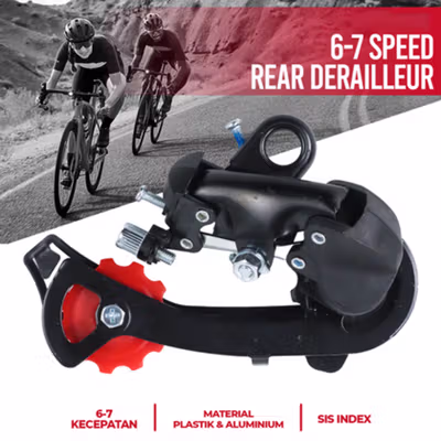 TaffSPORT Apex 6-7 Speed Rear Derailleur - ZT50 - Black