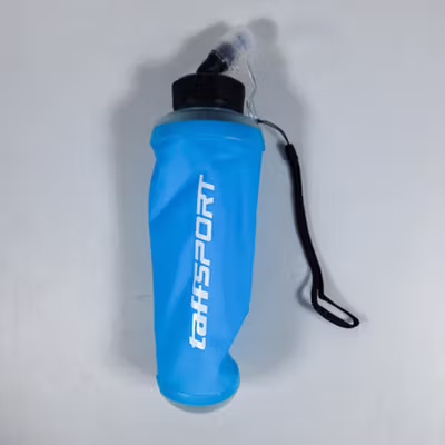 TaffSPORT Botol Minum Lipat Soft Flask Foldable Water Bottle TPU 500ml - TFB-50 - Blue