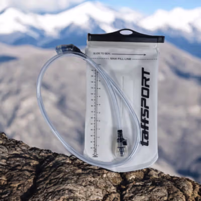 TaffSPORT Water Bladder Hydration Bag Kantong Air Minum Sepeda 1.5L - TF15 - Black/Transparant