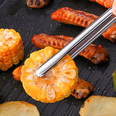 GUFA Penjepit Makanan Gorengan Food Tong Stainless Steel 30.5cm - GF03 - Silver