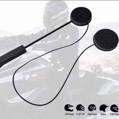 Vnetphone Headset Helm Bluetooth Handsfree Call Music Motor 180mAh - BT8 - Black