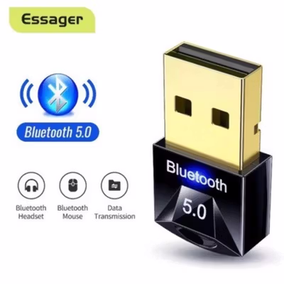 ESSAGER USB Dongle Bluetooth 5.0 Adaptor Wireless Transmitter - EBT50-MN01 - Black