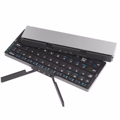 B.O.W Keyboard Lipat Foldable Bluetooth Silent Keys 160mAh - HB199 - Black