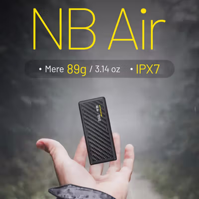 NITECORE Power Bank Ultra Thin PD QC 3.0 IPX7 Type C 5000mAh 18W - NB AIR - Black