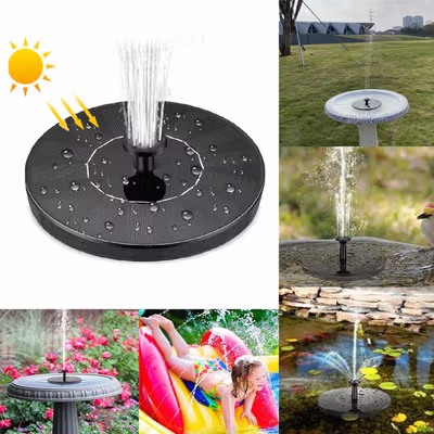 T-Nice Air Mancur Kolam Tenaga Surya Solar Water Fountain - CY-130 - Black