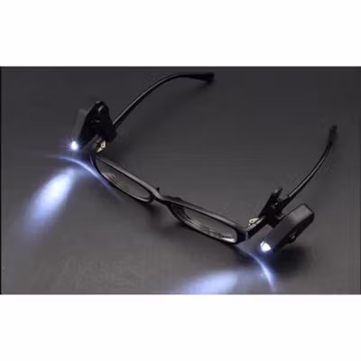 TaffLED Lampu Baca LED Klip Kacamata Glasses Light 1 PCS - ZMD00165 - Black — gambar 2