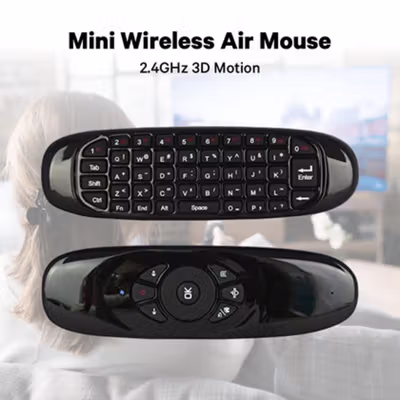 Air Mouse Wireless 2.4GHz 3 Axis Keyboard Remote Control - CL120 - Black — gambar 2