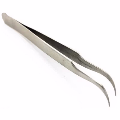 LAIWANG Pinset Siku Stainless Steel Laboratorium - TS-15 - Silver — gambar 2
