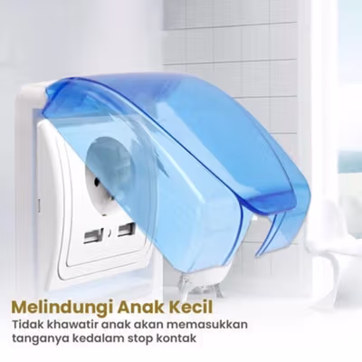 Gao Ji Kotak Cover Stop Kontak Dinding Type 86 - S126 - Blue — gambar 2