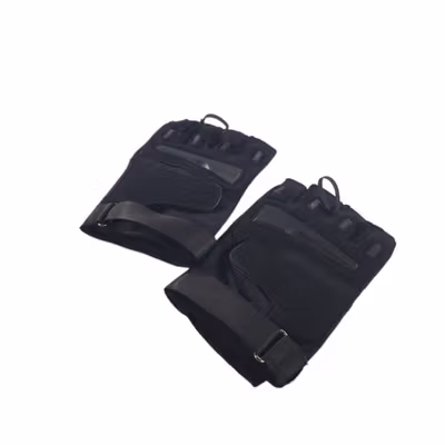 BATTLE WOLF Sarung Tangan Motor Tactical Half Finger L - PC016 - Black — gambar 2